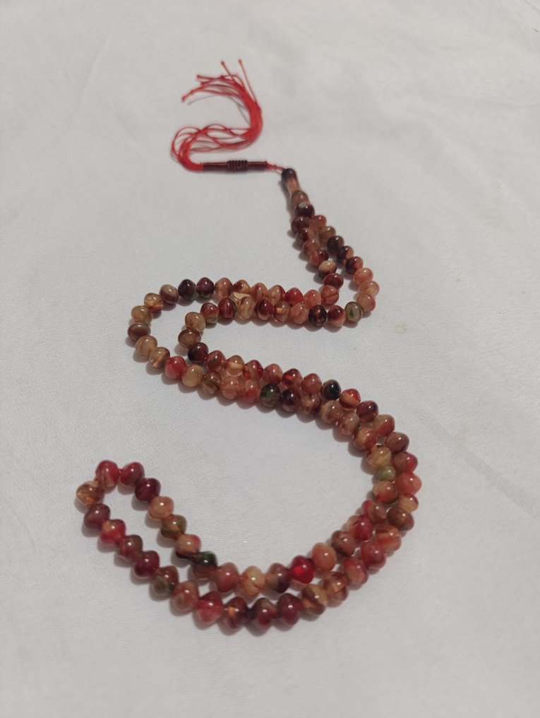  Ροζάριο - Κεχριμπάρι - 1970-1980 - Σπάνια Κομποσκοίνια Προσευχής  #1.0