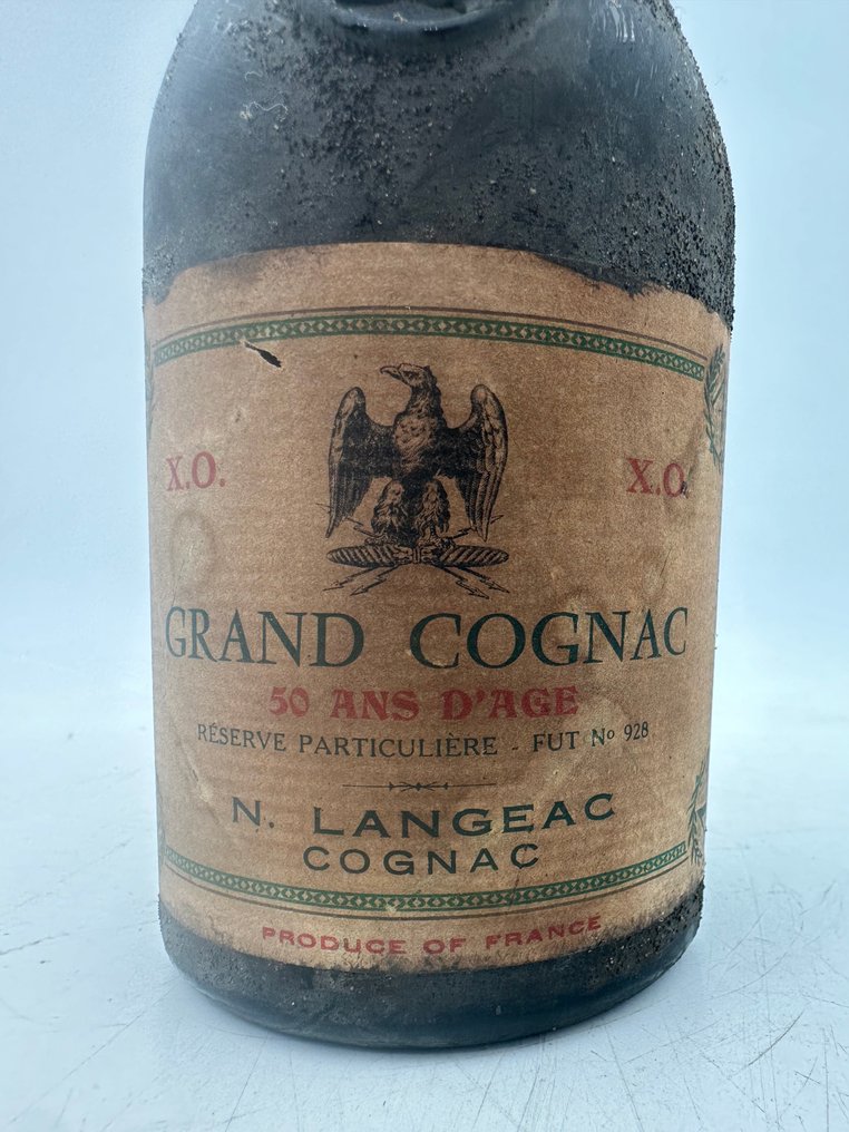 Langeac 50 years old - Grand Cognac XO - Réserve Particulière Fût N. 928  - b. Δεκαετία του 1960 - 73cl #3.2