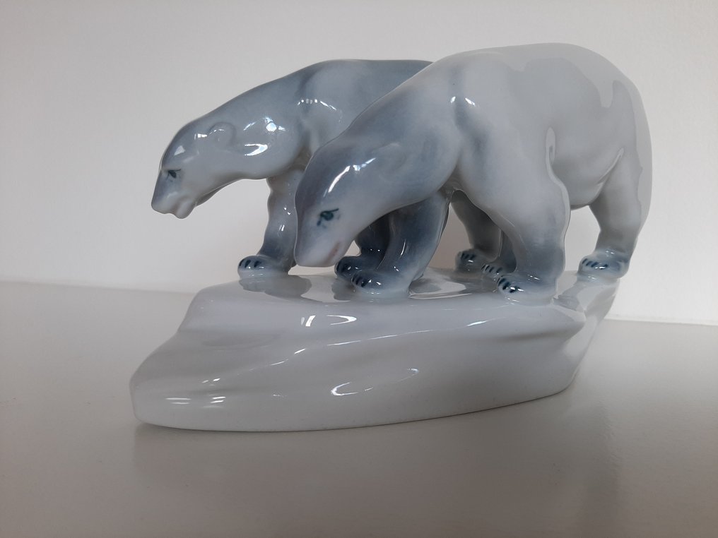 Zsolnay - 小塑像 - ijsberen - 瓷器 #3.2