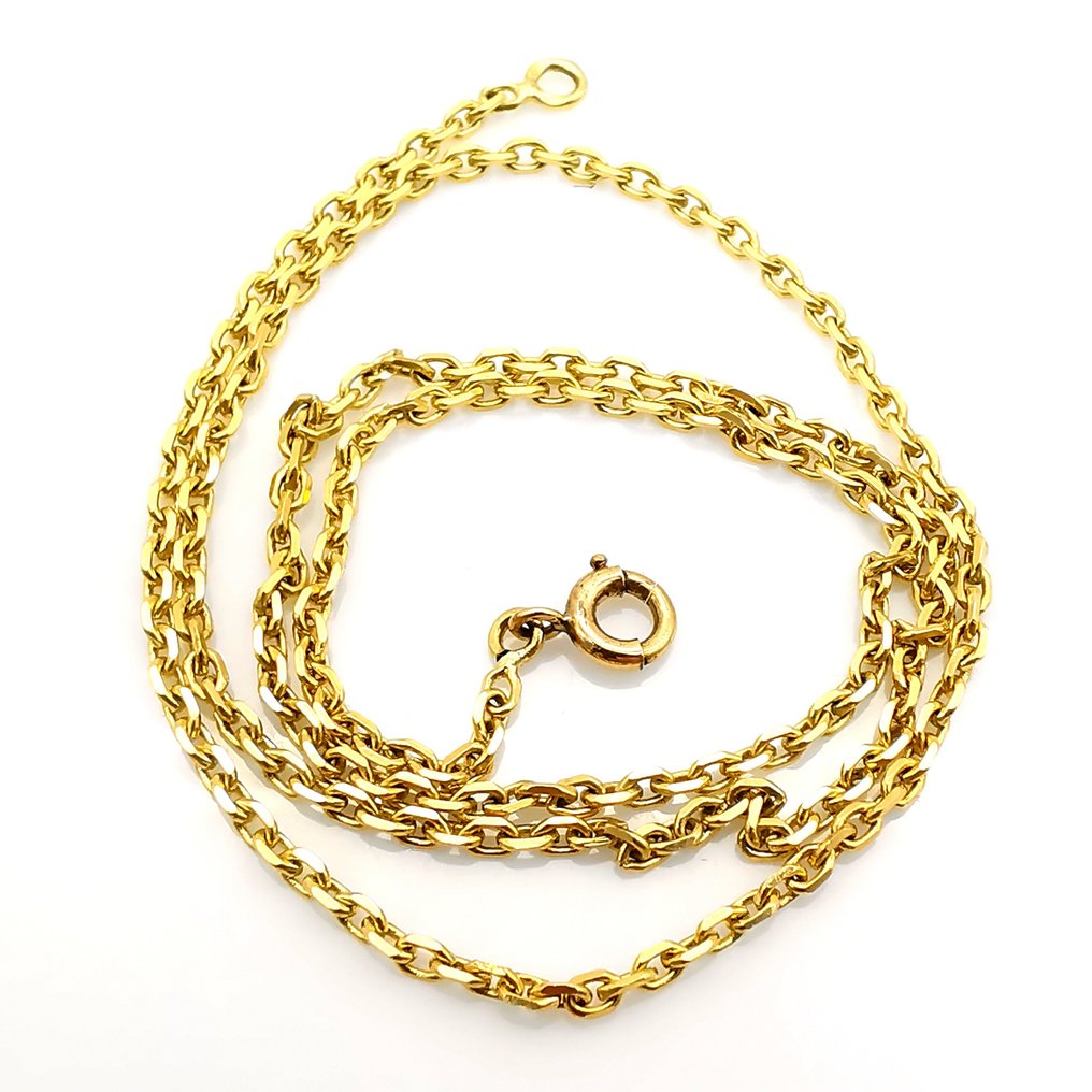 Κολιέ - 18 καράτια Κίτρινο χρυσό - ισχυρός κρίκος #1.0