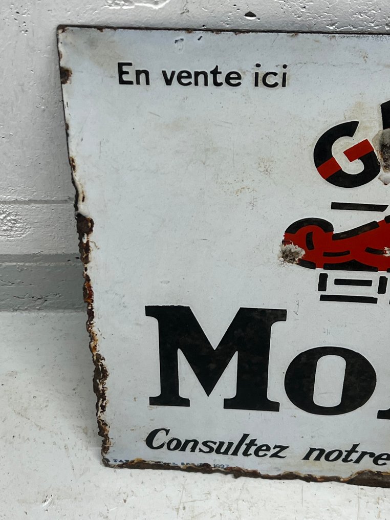 Mobiloil Schild - Sinal de esmalte - Esmalte #1.0