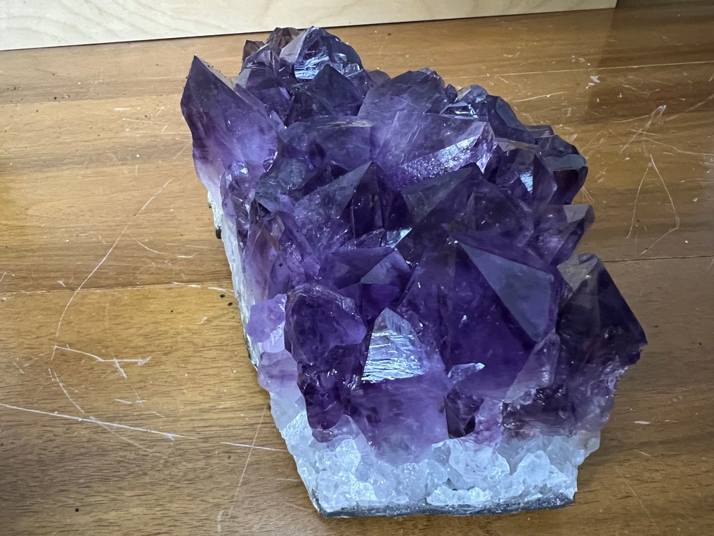 Ametist Cluster de cristal - Înălțime: 20 cm - Lățime: 13 cm- 3.4 kg - (1) #2.1