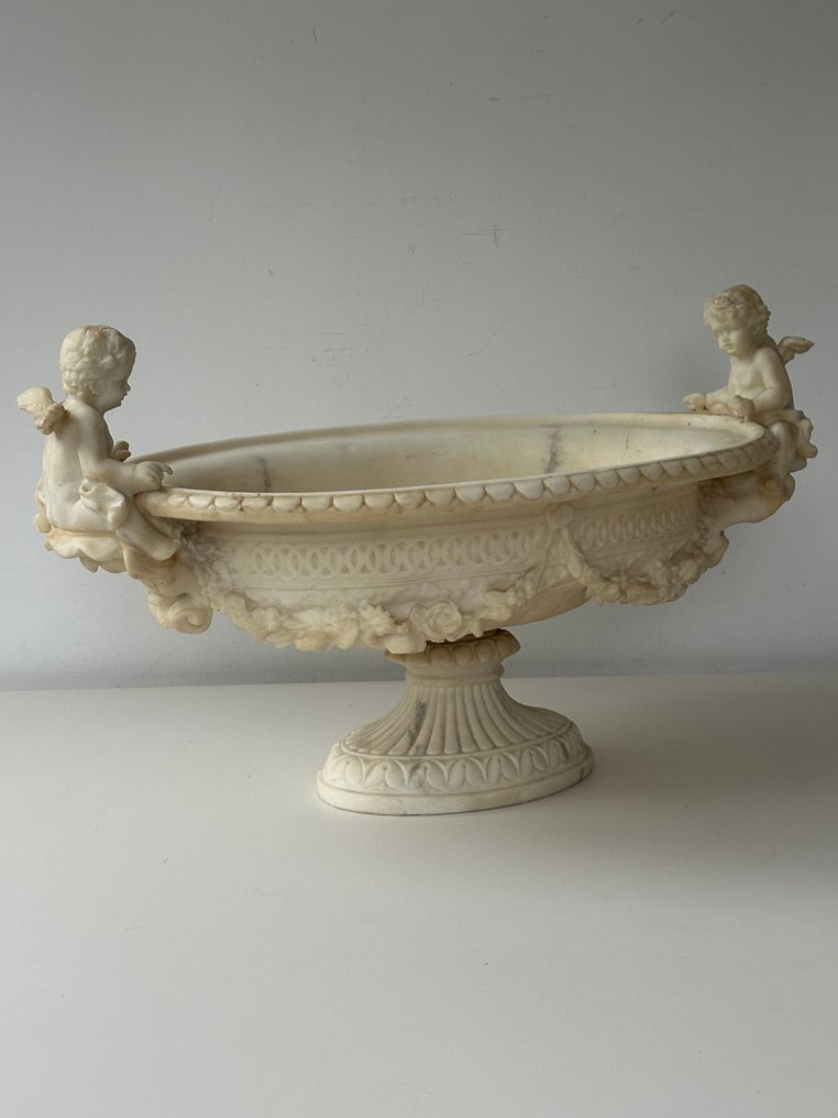Midterbord - Et stort midterstykke med putti - Alabasterstøv #1.0
