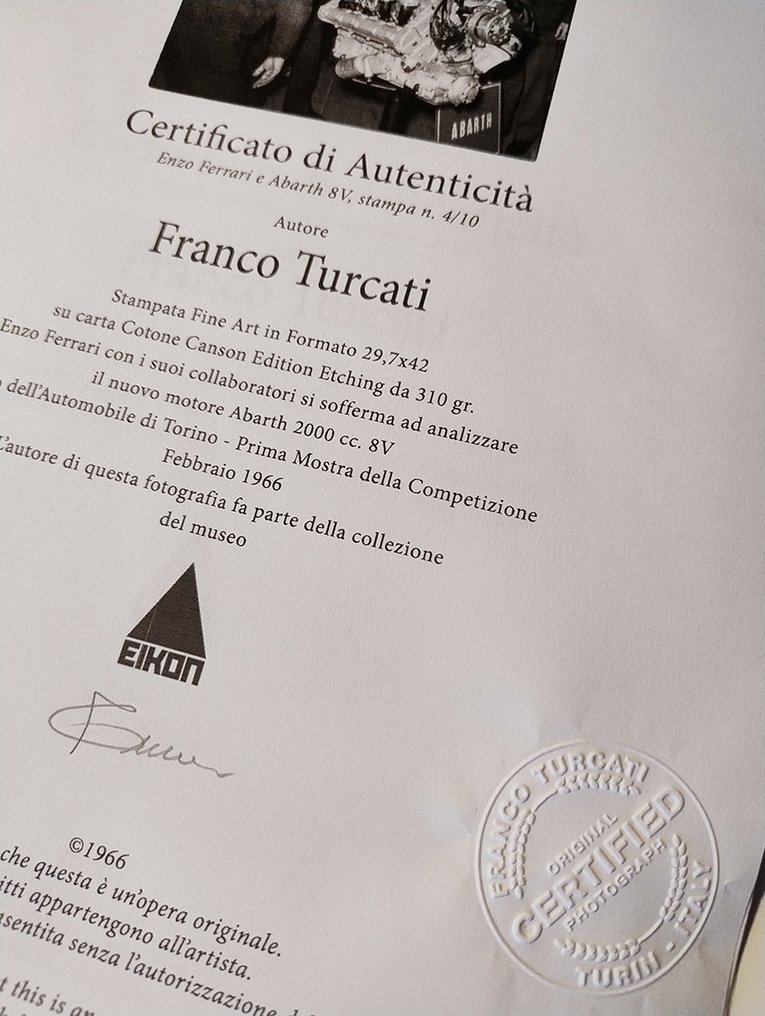 Franco Turcati - Enzo Ferrari (1966) #1.0