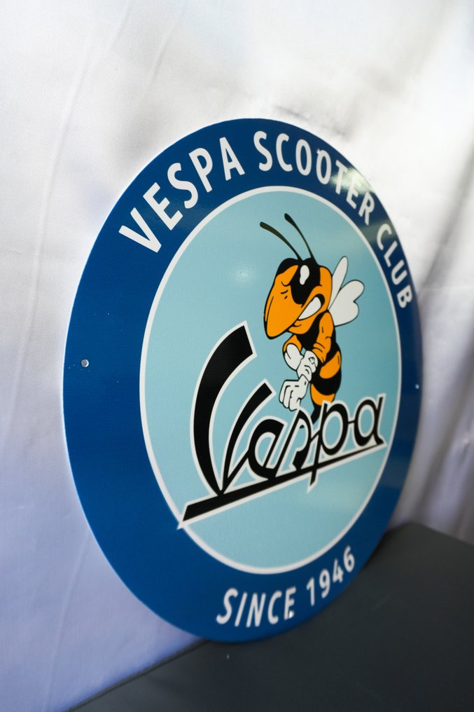 Sign - Vespa - Vespa Bee – Vespa Scooter Club Since 1946 #3.2