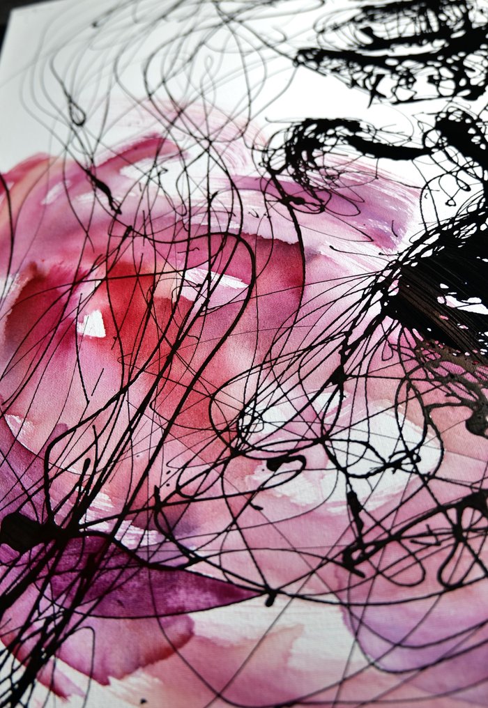 D. Witschkanow - ► "Abstract dissolution of black lines - Watercolor Erotic Style" № I #3.2