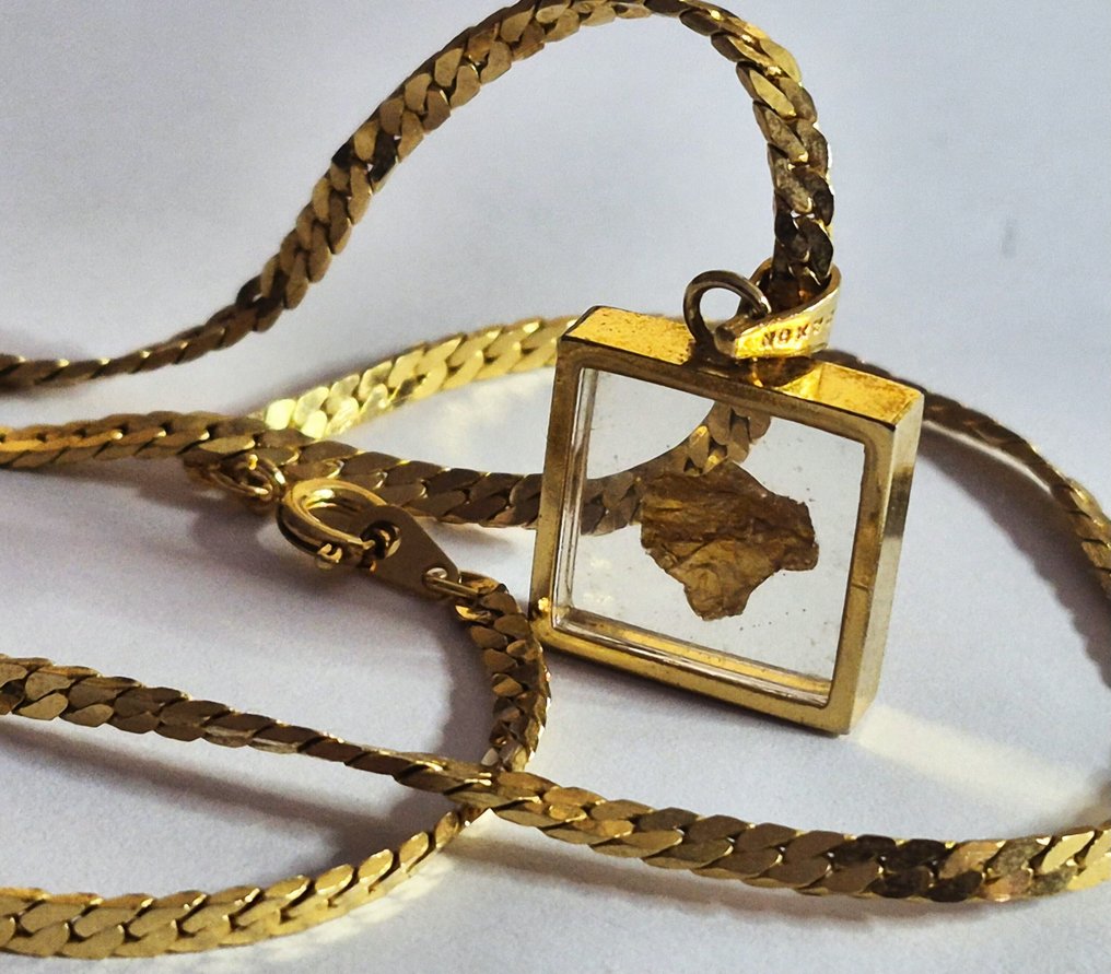 Other brand - 22 K - Banhado a ouro, Ouro amarelo - Colar com pingente #1.0