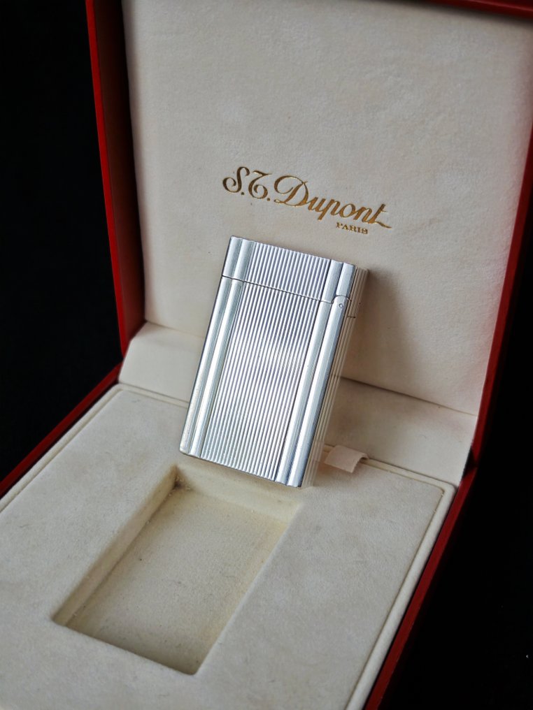S.T Dupont - Line 1 Large Size New Model Boxed - Line 1 Big Size New Model Boxed - Lighter - Silver plated #3.2