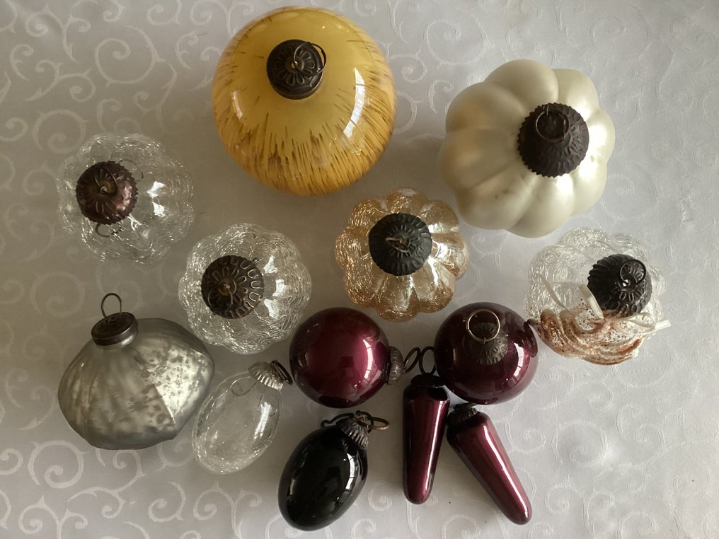 Χριστουγεννιάτικα στολίδια (13) - Πολύχρωμα διακοσμητικά μπαλόνια με μάγισσες - Γυαλί, Μέταλλο #2.1