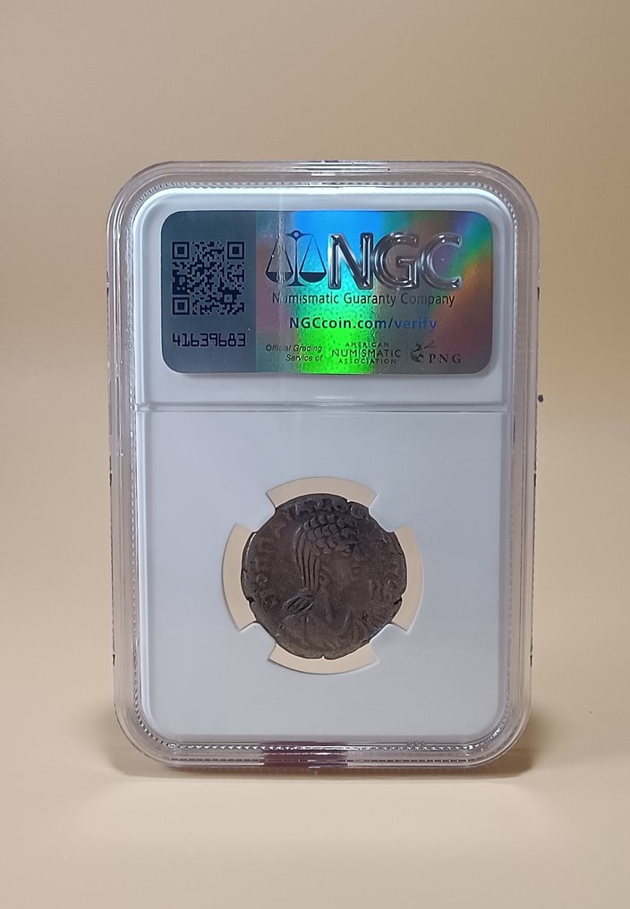 Impero Romano (provinciale). Nerone (54-68 d.C.). Tetradrachm with Poppaea. Egypt, Alexandria #3.2