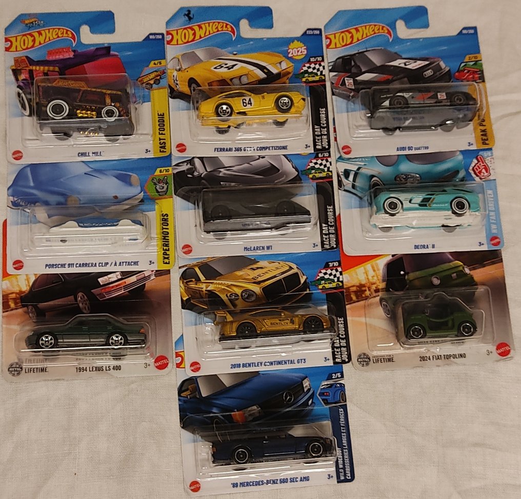 Mattel 1:64 - Modelauto  (10) - Hot weels/Machtbox - Schatjager / Mainlines / verzamelbare highlines #1.0