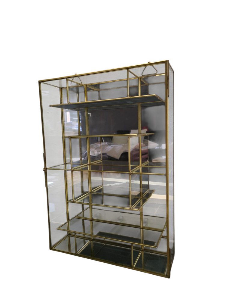 展示柜 - 玻璃, 黄铜 #1.0