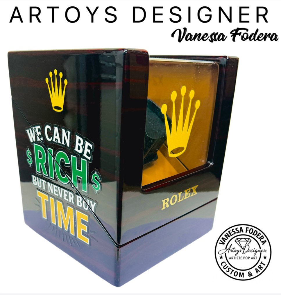 Vanessa Fodera (1981) - « TIME IS MONEY » ART & TIME (Watch Winder XXL automatic) pour montre de luxe #1.0