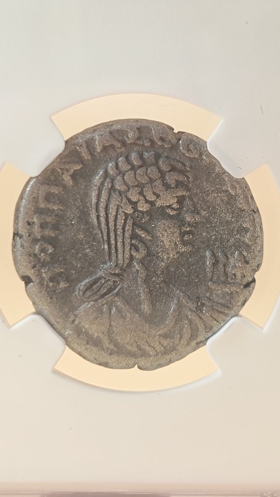 Impero Romano (provinciale). Nerone (54-68 d.C.). Tetradrachm with Poppaea. Egypt, Alexandria #1.0