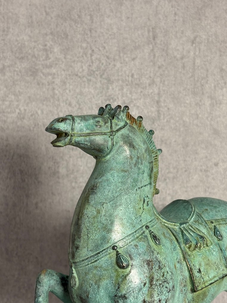 Statua, Paard - 22.5 cm - Bronzo #1.0