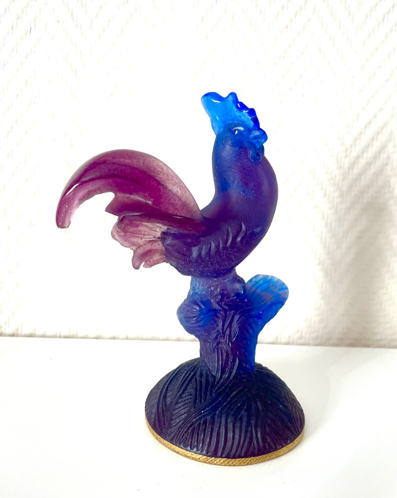 Daum - Sculpture, Coq - 16.5 cm - Pâte de Verre - 1990 #1.0