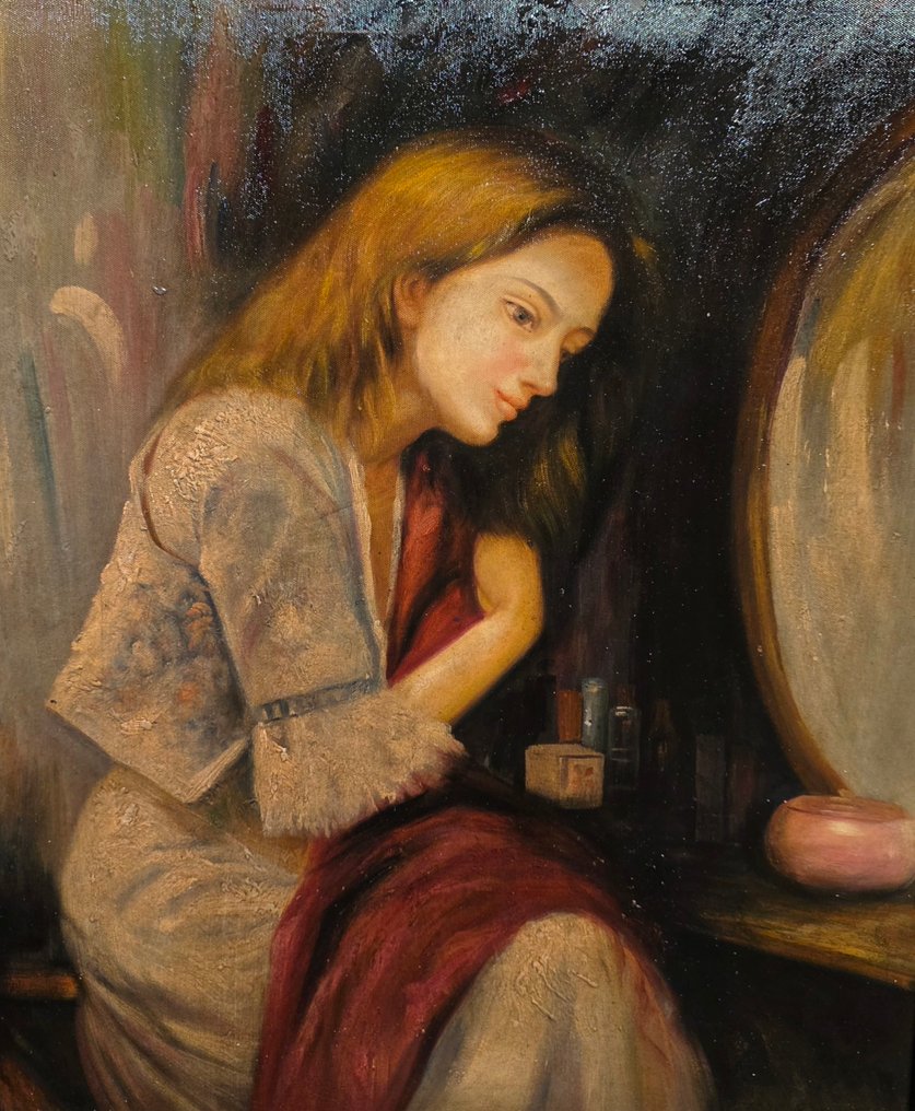 European school (XX) - Donna con specchio #1.0