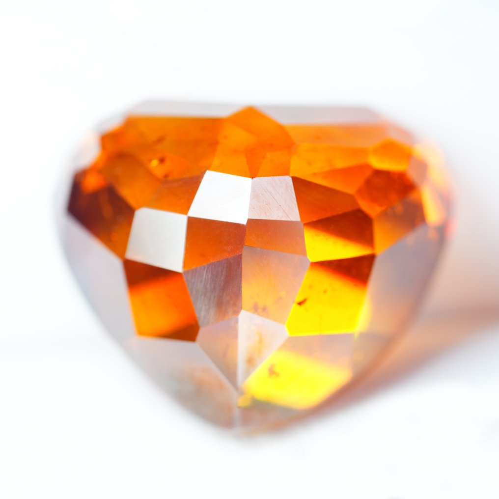 1 pcs  橙色 闪锌矿  - 21.44 ct - 国际有色宝石协会（ICA GemLab） - 罕见的西班牙宝石 #1.0