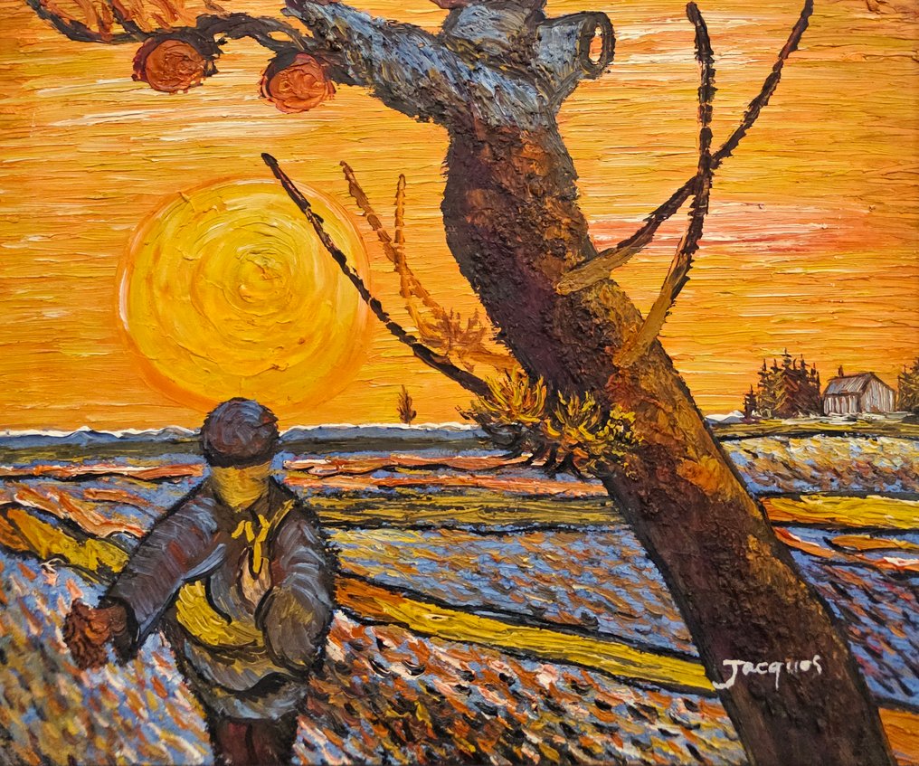 Daprés Van Gogh (XX) - NO RESERVE - Twilight over the Sower #1.0