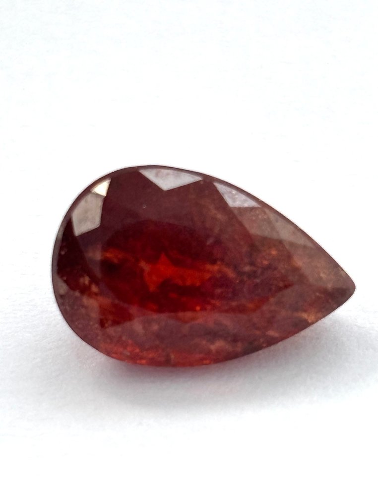 1 pcs  Red Garnet  - 7.83 ct - Instituto Gemólogico Español (IGE) #1.0