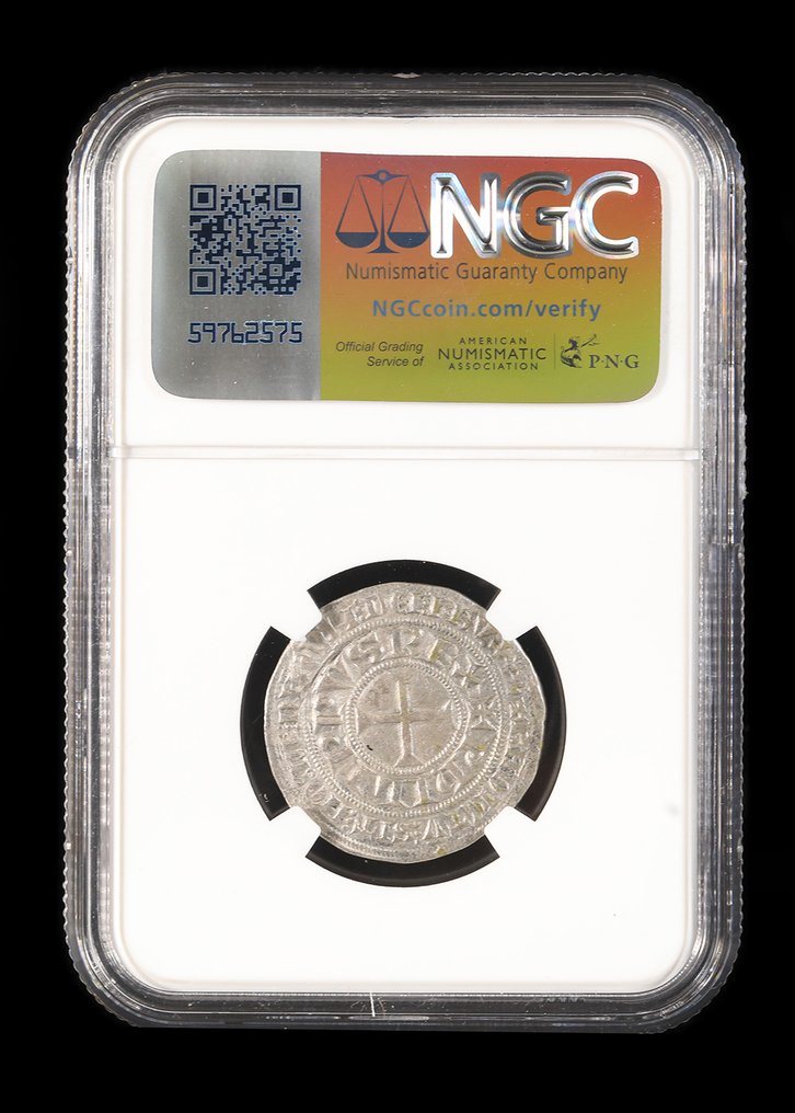 Middeleeuwen, kruisvaardersperiode Zilver Geslagen munt - NGC-gegradeerd  (Zonder Minimumprijs) #1.0