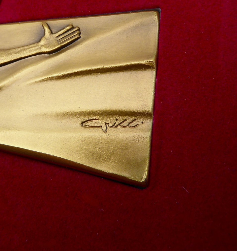  (十字架状)耶稣受难像 - 铜制圣年十字架 ‘公元2000年’——为约翰·保罗二世教皇制作 - 1990-2000 - A. 格里利为约翰逊  #4.3