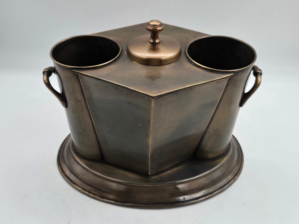 冷酒器 -  复古款式，属于Art Deco风格。 - 銅 - 适用于2瓶 #1.0