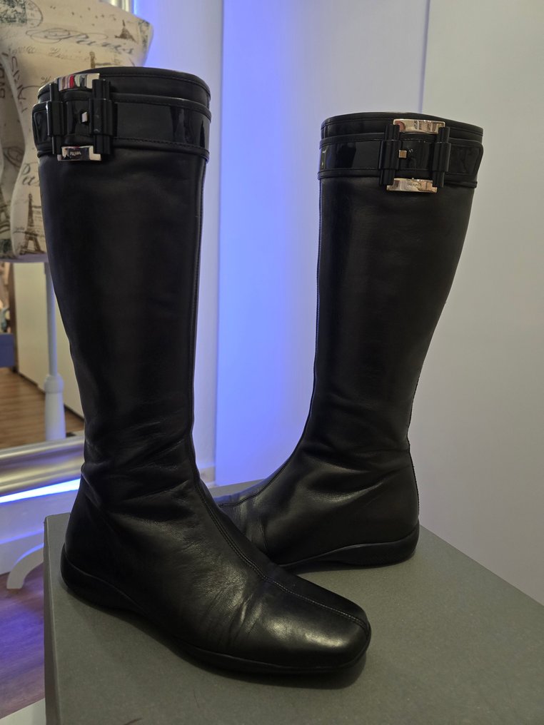 Prada - Μπότες μέχρι το γόνατο - Mέγεθος: EU 37 #1.0