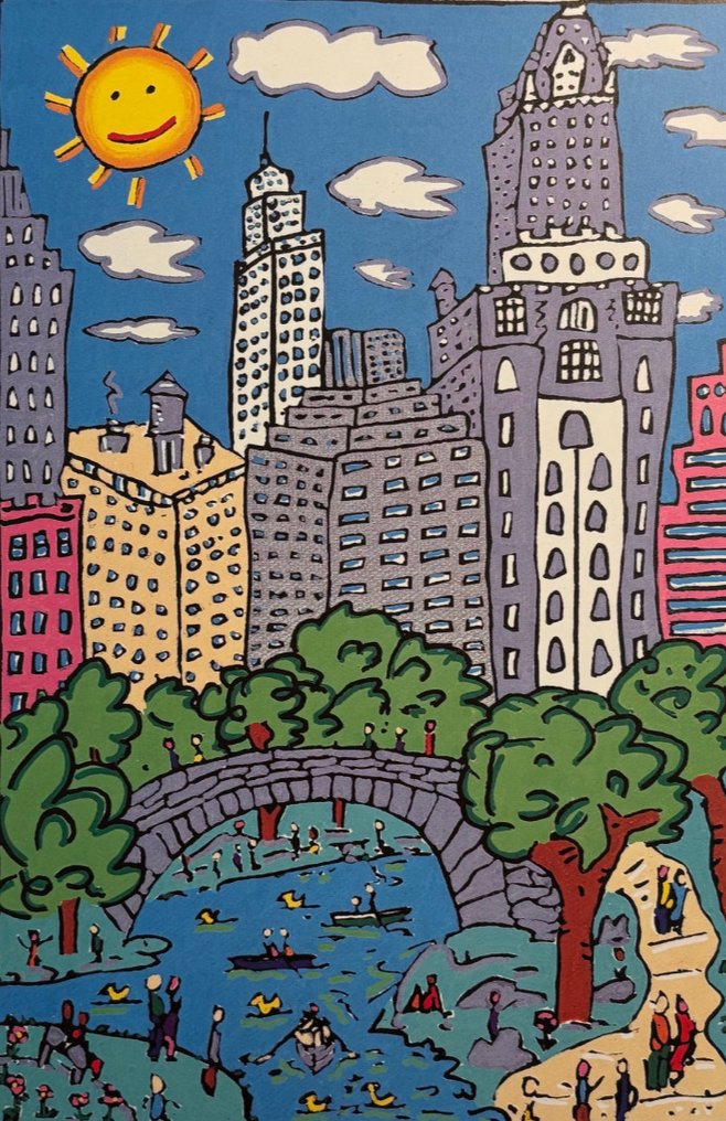 James Rizzi (1950-2011) - Sunday in Central Park #1.0