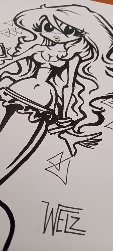 Larry Welz - 1 Original drawing - Pin Up - Cherry #2.1