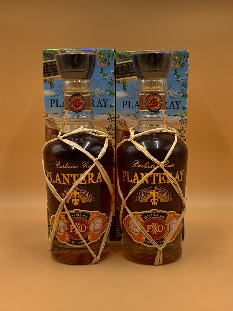 Planteray - PXXO - Pedro Ximenes Cask Finish Extra Old 20ème Anniversaire  - 70cl - 2 bottles #1.0