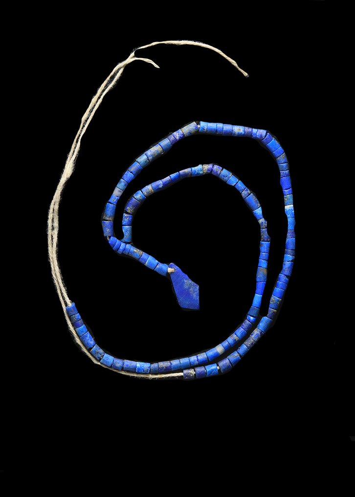 Western Asiatic Lapis Lazuli Beaded Necklace  (No Reserve Price) #2.1