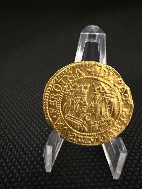 Spanish Netherlands, Kampen. Ferdinand en Isabella. Ducat z.j. 1590-1593 #1.0