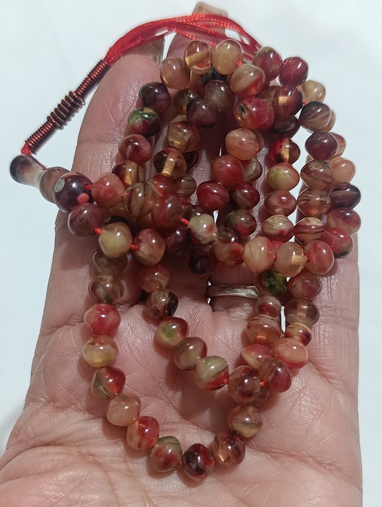  Ροζάριο - Κεχριμπάρι - 1970-1980 - Σπάνια Κομποσκοίνια Προσευχής  #4.3