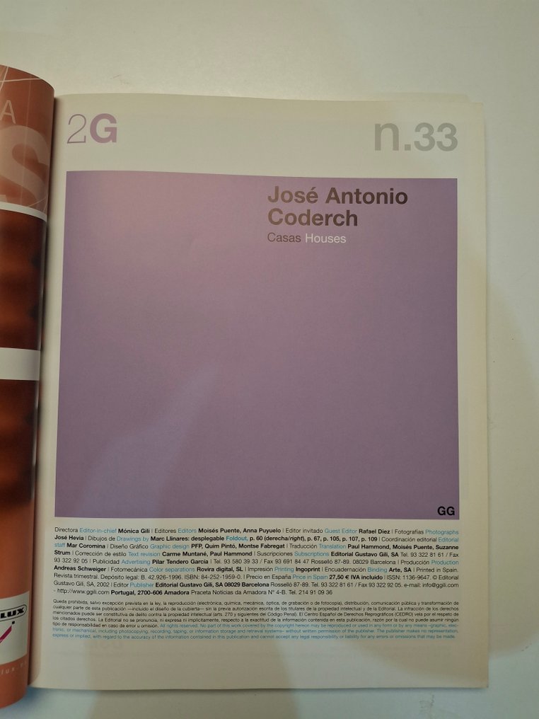 Kenneth Frampton - 2G -José Antonio Coderch - Casas - 2006 #1.0