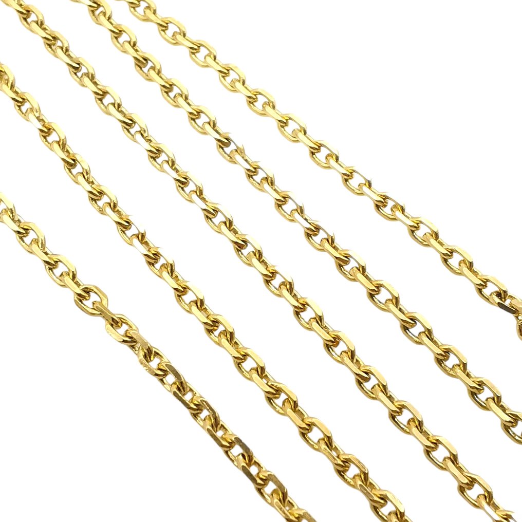 Κολιέ - 18 καράτια Κίτρινο χρυσό - ισχυρός κρίκος #4.3