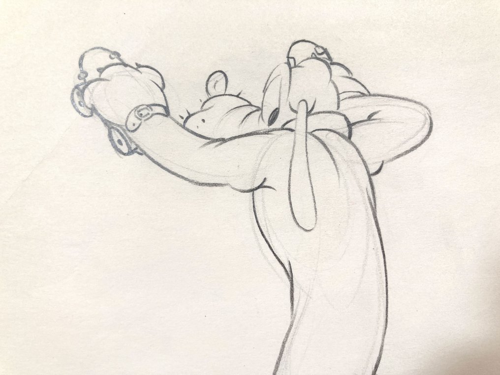 Original Pluto Animation Drawing Walt Disney, 1939 + Certificado - Pluto #3.2