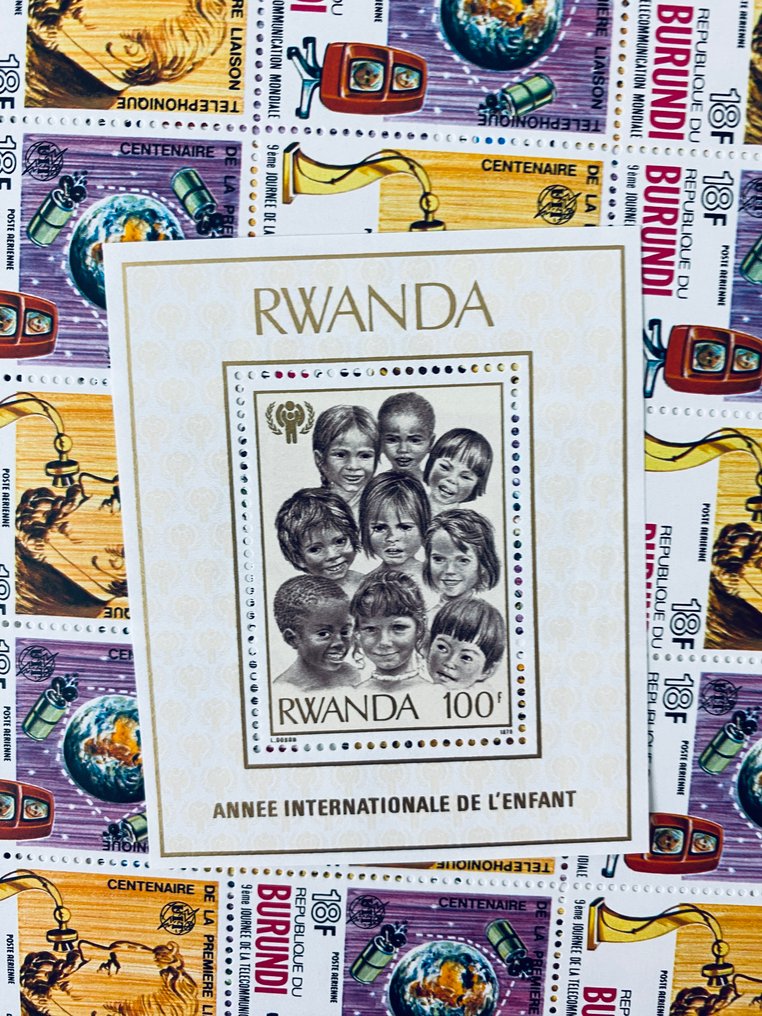 世界  - 世界邮票批次：未邮寄的整张邮票、区域部分和块状邮票，约140件 #1.0