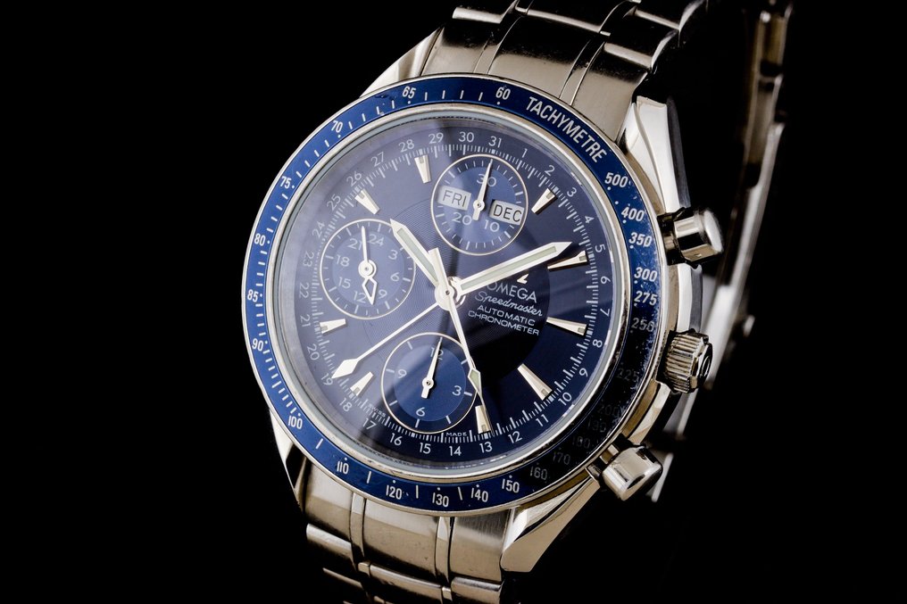 Omega - Speedmaster Chronograph Triple Date Blue Dial - 3222.80 - Άνδρες - 2000-2010  #1.0