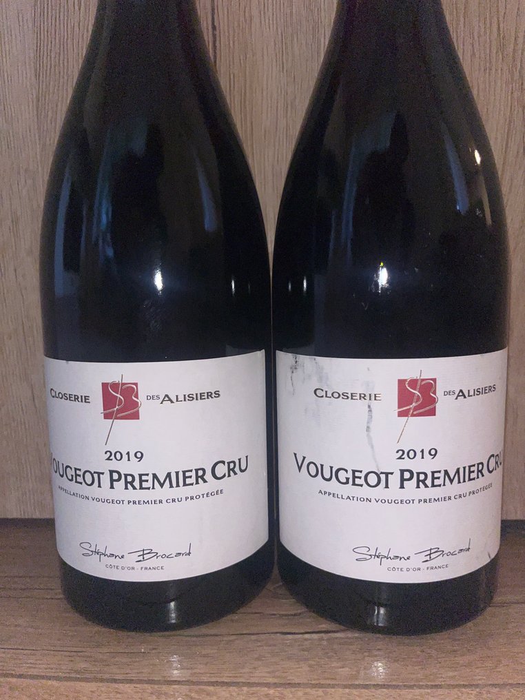 2019 Stephane Brocard - Vougeot 1er Cru - 2 Bottles (0.75L) #1.0