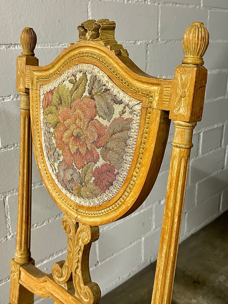 椅 - 木, 紡織品 #1.0