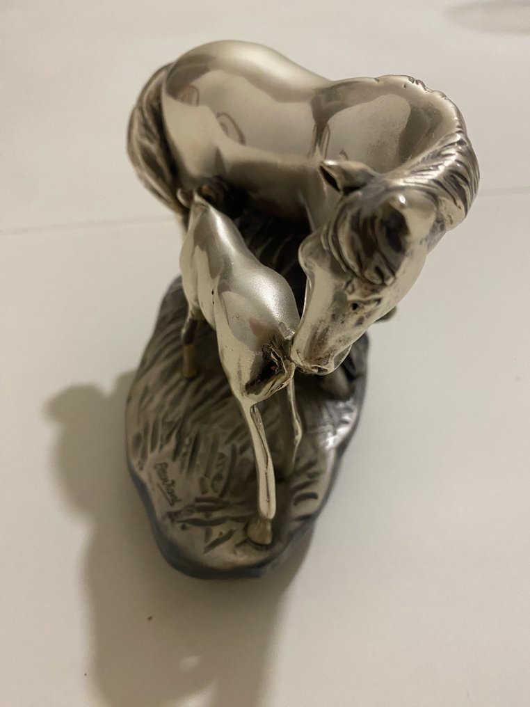 Magnitudo Artis Ottaviani - Statuette, Coppia di Cavalli - 10 cm - .800 silver #1.0
