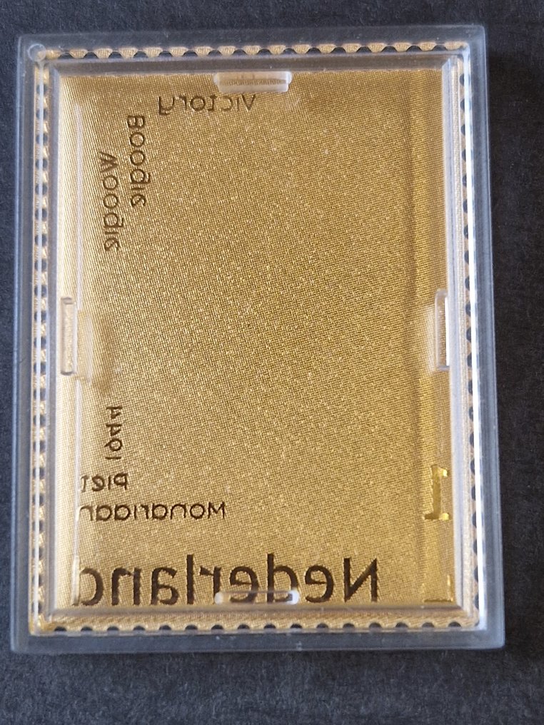 荷兰 2024 - 全彩色24克拉黄金邮票 Piet Mondriaan #1.0