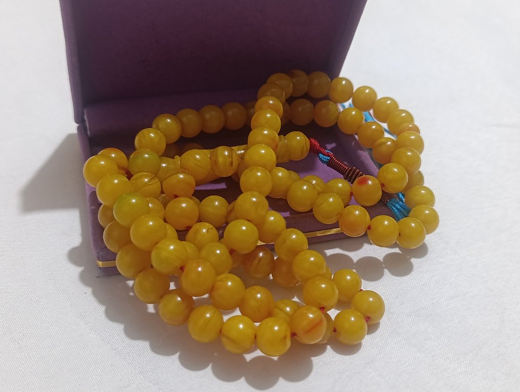  Ροζάριο - Κεχριμπάρι - 1970-1980 - Σπάνια Κομποσκοίνια Προσευχής  #1.0