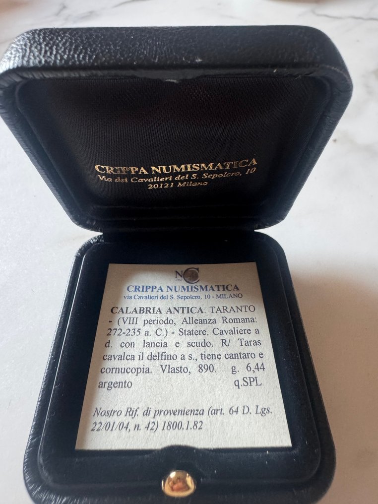Calabria, Tarentum Nomos 272-235 a. C.  (沒有保留價) #4.3