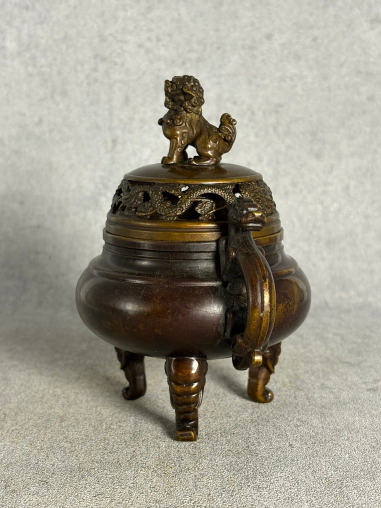 符狗/龍香帶 - 青銅色 - 中國 - 20世紀末 #3.2