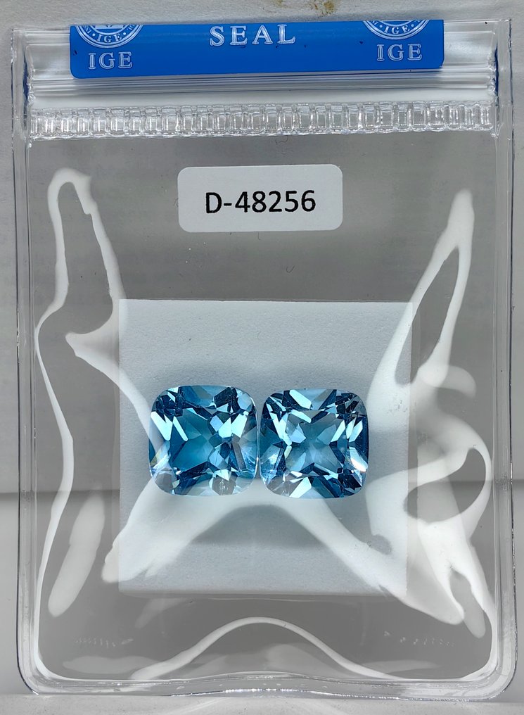2 pcs  Topazio  - 24.54 ct - Instituto Gemólogico Español (IGE) #4.3