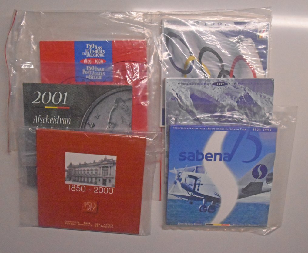 Belgia. Sets 1996/2001 ( 6 stuks )  (Bez ceny minimalnej
) #1.0