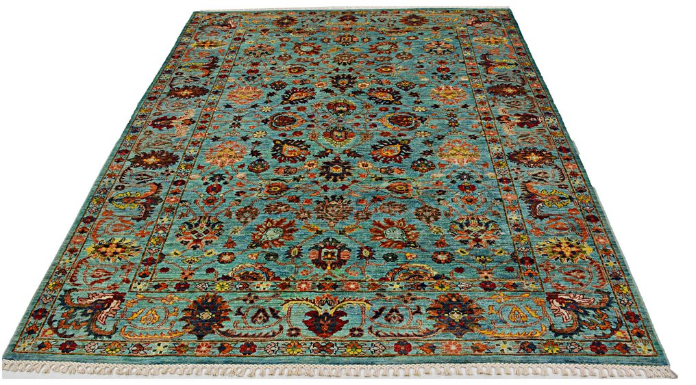 Afghan, Ziegler Kazak, New Sultani rug High Quality Hand-knotted Masterpiece Organic Wool - Carpet - 232 cm - 172 cm - Unique Designer rug #1.0