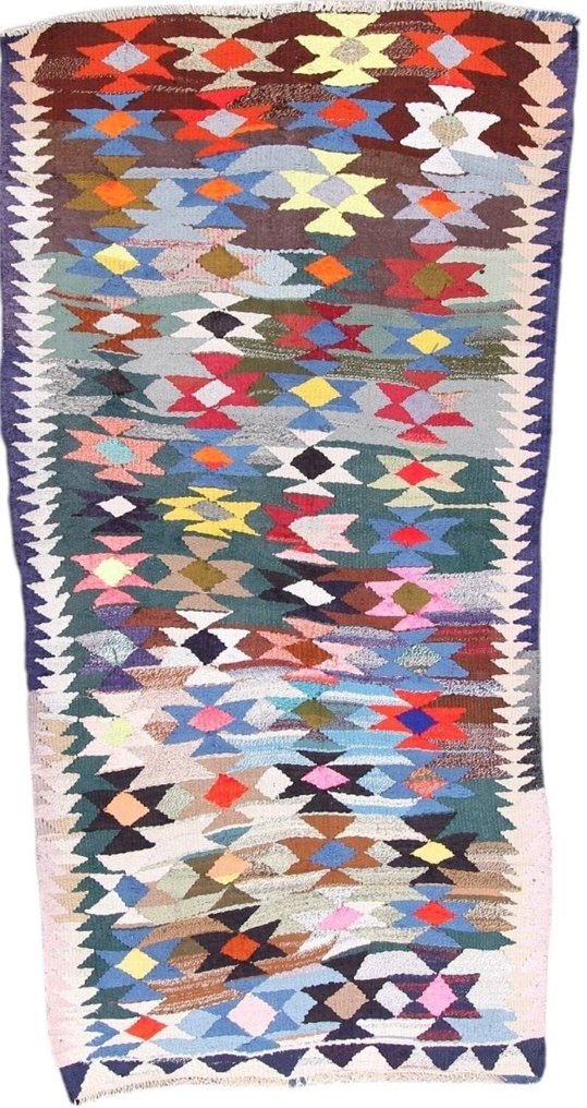 Kelim Modern Caucus Kilim - 复古的亚美尼亚艺术 - 凯利姆平织地毯 - 260 cm - 125 cm #1.0